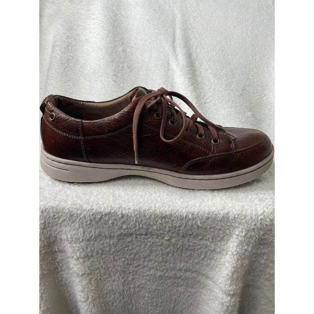 Dansko Mens Vaughn Brown Leather Lace Up Sneaker Casual Comfort Shoe EU 44 US 11